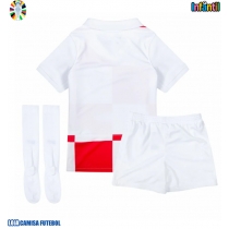 Camisa de Futebol Croácia Equipamento Principal Infantil Europeu 2024 Manga Curta (+ Calças curtas)
